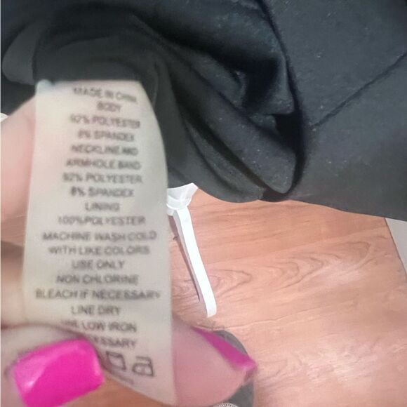 NWT Vince Camuto sleeveless midi dress women's size 12 in black - Picture 8 of 10